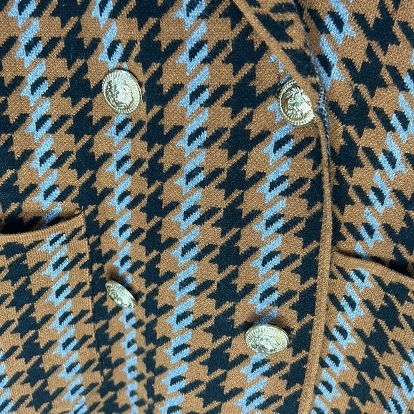 JOIE Houndstooth Cardigan Blazer Size Small - Picture 4 of 13